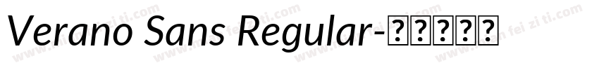 Verano Sans Regular字体转换